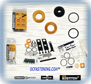 Buy parts, parts kits and accessories for Stanley Bostich tools - air nailers, staplers and Spenax hog ring tools at usfasten.com online. Buy bumper kits, trigger valve kits and o-ring kits now.